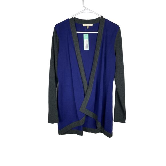 41 Hawthorn Thurmann Cardigan Sweater Purple Gray Medium New Career Office - Picture 1 of 5